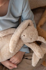 Moonie KSA2 Peluche Sonore en Coton Biologique avec Veilleuse 2.0 - Lapin Sable - Moonie vendu par Veille sur toi