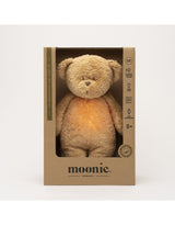 Moonie MCA2 Peluche Sonore en Coton Biologique avec Veilleuse 2.0 - Ourson Cappuccino - Moonie vendu par Veille sur toi