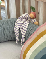 Nanchen Natur 102601 Poupée doudou biologique avec hochet - Petite pêche - Nanchen Natur vendu par Veille sur toi