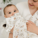 Perlimpinpin â MS35Z-AB Couverture mousseline de coton - Abeilles - Perlimpinpin vendu par Veille sur toi