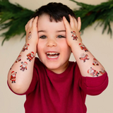 Pico ⚜ PiCO-326 Tatouages Temporaires - Les Pères Noël en pyjamas - Pico vendu par Veille sur toi