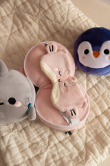 Relaxeazzz CUSH227 Oreiller et Masque de Voyage 2-en-1 - Pingouin - Relaxeazzz vendu par Veille sur toi