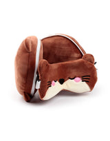 Relaxeazzz CUSH347 Oreiller et Masque de Voyage 2-en-1 - Loutre - Relaxeazzz vendu par Veille sur toi