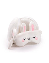 Relaxeazzz CUSH352 Oreiller et Masque de Voyage 2-en-1 - Lapin - Relaxeazzz vendu par Veille sur toi