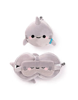 Relaxeazzz CUSH356 Oreiller et Masque de Voyage 2-en-1 - Requin - Relaxeazzz vendu par Veille sur toi