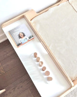 Sapiens Child APPLE TWIN - Montessori Floor Bed with Rails & Shelves vendu par Veille sur toi