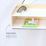 Sapiens Child CHERRY FULL - Montessori Floor Bed with Shelves vendu par Veille sur toi