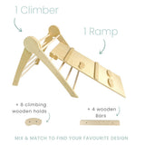 Sapiens Child Cranberry + 1 Ramp Birch CRANBERRY CLIMBER - Montessori Wooden Triangle Birch / + 1 Ramp vendu par Veille sur toi