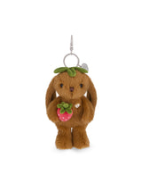 Snuggle Bunnies SB-174330 Breloque pour sac - Pénélope le lapin avec fraise - Snuggle Bunnies vendu par Veille sur toi
