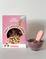 Tiny Harlow TH-BOWL-CHOCCO Ensemble Tiny Tummies - Bol de céréales Tiny Chocco Loops - Tiny Harlow vendu par Veille sur toi