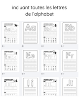 Veille sur toi ⚜ Cahier d'activités - Apprendre à tracer les lettres de l'alphabet vendu par Veille sur toi