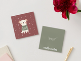 Veille sur toi ⚜ VST-CARTE-043 Carte de souhaits de Noël - Chien hivernal - Veille sur toi vendu par Veille sur toi