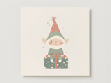 Veille sur toi ⚜ VST-CARTE-044 Carte de souhaits de Noël - Cadeau de lutin - Veille sur toi vendu par Veille sur toi