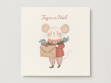Veille sur toi ⚜ VST-CARTE-048 Carte de souhaits de Noël - Souris de Noël - Veille sur toi vendu par Veille sur toi
