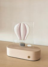 Veille sur toi ⚜ VST-LTC-011 Lampe de table complète - Montgolfière rose - Veille sur toi vendu par Veille sur toi