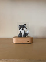 Veille sur toi ⚜ VST-LTV-017 Plaque de verre pour lampe de table - Loup - Veille sur toi vendu par Veille sur toi