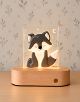 Veille sur toi ⚜ VST-LTV-017 Plaque de verre pour lampe de table - Loup - Veille sur toi vendu par Veille sur toi