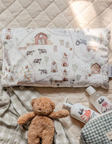 Veille sur toi VST-TO-DUO-GÉDÉON Ensemble duo taie et oreiller pour enfant - La ferme de Gédéon - Veille sur toi vendu par Veille sur toi