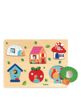 Casse-tête en bois - Coucou house - Djeco marque Djeco vendu par Veille sur toi