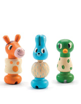 Djeco DJ06312 Jeu en bois - Rondamino animaux à viser - Djeco vendu par Veille sur toi