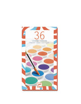 Djeco DJ08873 Ensemble de 36 pastilles de gouache - Djeco vendu par Veille sur toi