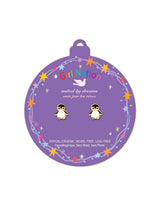 Girl Nation GN-J554S Boucles d'oreilles en émail - Petit manchot - Girl Nation vendu par Veille sur toi