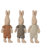 Maileg 16-1023-00-ambree Lapin oreilles dressées - Barboteuse lignée ambrée - Maileg vendu par Veille sur toi