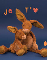 Moulin Roty 717031 Baba Bou - Peluche lapin 60cm - Moulin Roty vendu par Veille sur toi