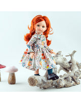 Paola Reina PR-4852 Poupée Articulée Las Amigas - Cristi avec obe promenade dans la forêt - Paola Reina vendu par Veille sur toi
