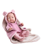 Paola Reina PR-5190 Poupée Los Bebitos - Bébé fille avec pyjama rose et couverture - Paola Reina vendu par Veille sur toi