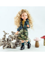 Paola Reina PR-54851 Vêtement pour poupée Las Amigas - Ensemble jupe camouglage et veste - Paola Reina vendu par Veille sur toi