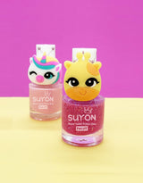 Suyon SUYON-GIRAFFE Vernis à ongles avec bague - Girafe - Rose avec brillant - Suyon vendu par Veille sur toi