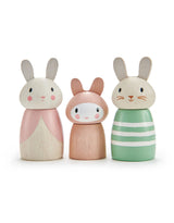 Tender Leaf Toys TL8383 Famille de lapins en bois - Tender Leaf Toys vendu par Veille sur toi