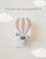 Veille sur toi Veilleuse - Balade en montgolfière - Rose antique - Veille sur toi vendu par Veille sur toi