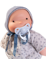 Antonio Juan ANT-86321 Poupée biologique Ariel 26 cm - Motif fleuri bleu avec bonnet - Antonio Juan vendu par Veille sur toi