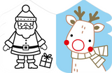 Auzou 9791039565158 Cahier Je colorie sans dépasser - Noël - Auzou vendu par Veille sur toi