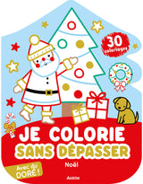 Auzou 9791039565158 Cahier Je colorie sans dépasser - Noël - Auzou vendu par Veille sur toi