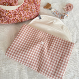 Baluchon ⚜ 5330-t-1915 Matelas à langer pour bébé - Vichy rose - Bambino par Baluchon vendu par Veille sur toi