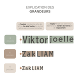 bassinette. NOM EN BOIS PERSONNALISÉ - Lettres individuelles (ÉPAIS - 1/4 po) vendu par Veille sur toi