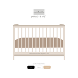 bassinette. sku-51240312570169 NOM EN BOIS PERSONNALISÉ - Lettres attachées (ÉPAIS - 1/4 po) POLICE 3 / 6 x 12 pouces / Naturel vendu par Veille sur toi