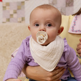 Bibs 9404216 Bavoir en mousseline de coton - Ivoire - Bibs vendu par Veille sur toi