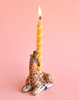 Camp Hollow SURCT0043 Porte-bougie en porcelaine - Cake Topper - Girafe - Camp Hollow vendu par Veille sur toi
