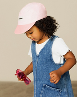 Caribou ⚜ Casquette en lin pour enfant - Duo rose - Caribou vendu par Veille sur toi