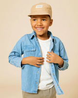 Caribou ⚜ Casquette en lin pour enfant - Sable - Caribou vendu par Veille sur toi