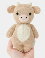 Cuddle + kind BBYCOWJY00 3 Peluche - Bébé vache (jersey) 7" - Cuddle + kind vendu par Veille sur toi