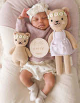 Cuddle + kind BBYHBRFLCR0003 Peluche - Bébé Ourson miel 7" - Couronne de fleurs - Cuddle + kind vendu par Veille sur toi