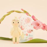 Cuddle + kind TINYDUCFLOMV4 Peluche avec jolie boîte - Tiny 6" - Flora le Canard - Cuddle + kind vendu par Veille sur toi