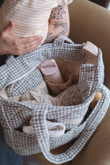 Dans le sac ⚜ DIAP-BAG-GING-SAG Sac à couche - Vichy sauge - Dans le sac vendu par Veille sur toi