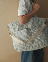 Dans le sac ⚜ DIAP-BAG-STR-SAG Sac à couche - Rayé sauge - Dans le sac vendu par Veille sur toi