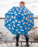 Deux par Deux ⚜ H30WPR_3H023_O/S/K Parapluie qui change de couleur - Caméléon Bleu - Deux par Deux One Size Kids vendu par Veille sur toi